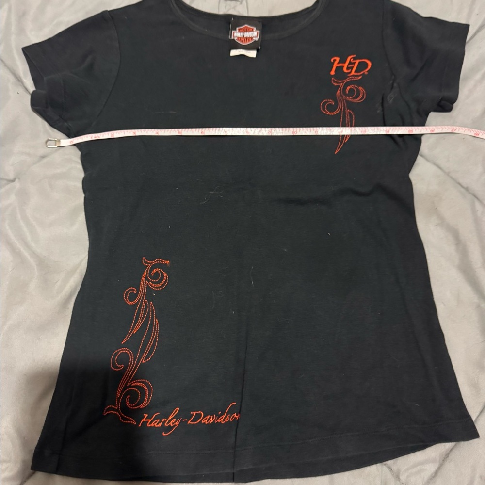 Harley-Davidson Black and Orange women’s Tee